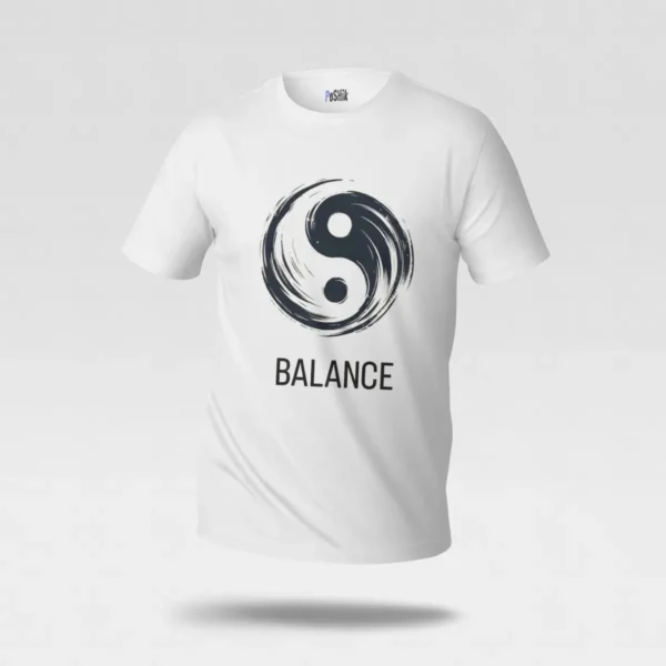 تیشرت یین یانگ طرح Balance کد po629
