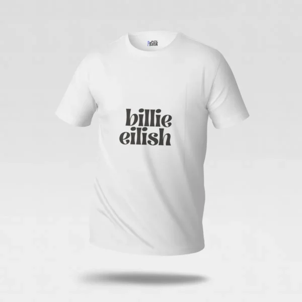 تیشرت بیلی آیلیش طرح تایپوگرافی (Billie Eilish) کد po6452