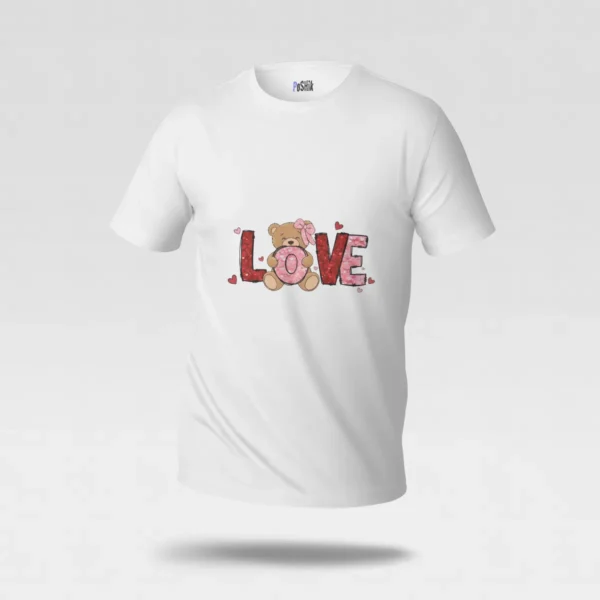 تیشرت عشق طرح خرس عروسکی Love کد po6460