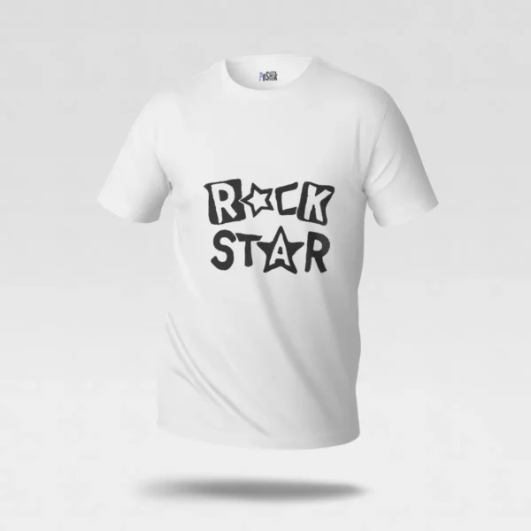 تیشرت تایپوگرافی راک استار (Rock Star) کد po6486