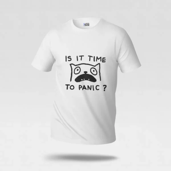 تیشرت گربه طرح زمان وحشت (Is It Time to Panic?) کد po6556