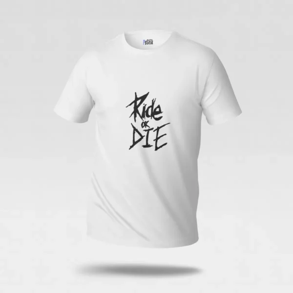 تیشرت موتورسیکلت طرح راید اور دای (Ride or Die) کد po6596