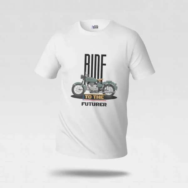 تیشرت موتورسیکلت طرح سفر به آینده (Ride to the Future) کد po6625