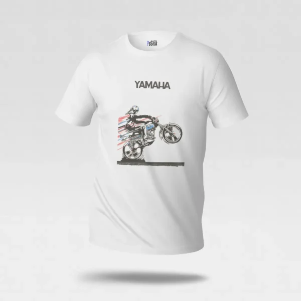 تیشرت موتورسیکلت یاماها طرح وینتیج (Yamaha) کد po6632