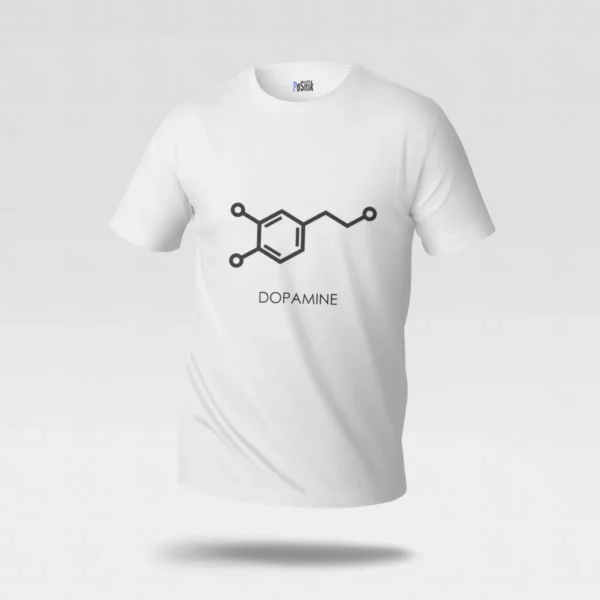 تیشرت طرح مولکول دوپامین (Dopamine) کد po6681