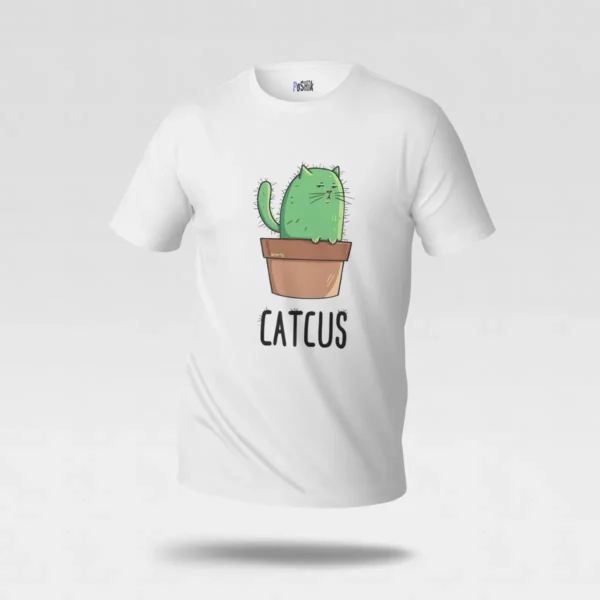 تیشرت گربه طرح کاکتوس بامزه (Catcus) کد po6704
