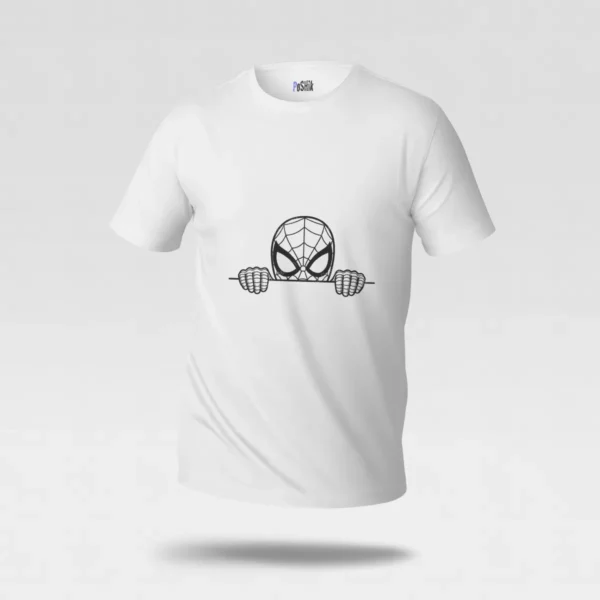 تیشرت مرد عنکبوتی طرح پشت دیوار (Spider-Man) کد po6718