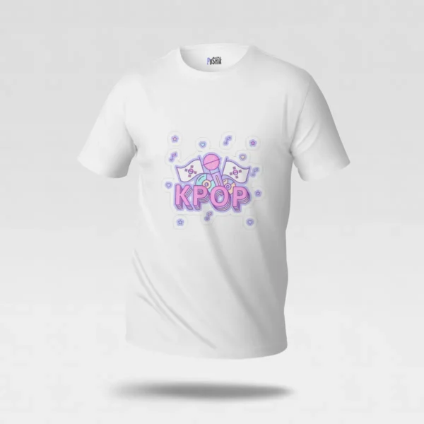 تیشرت موسیقی کی‌پاپ طرح میکروفون (K-Pop) کد po6749