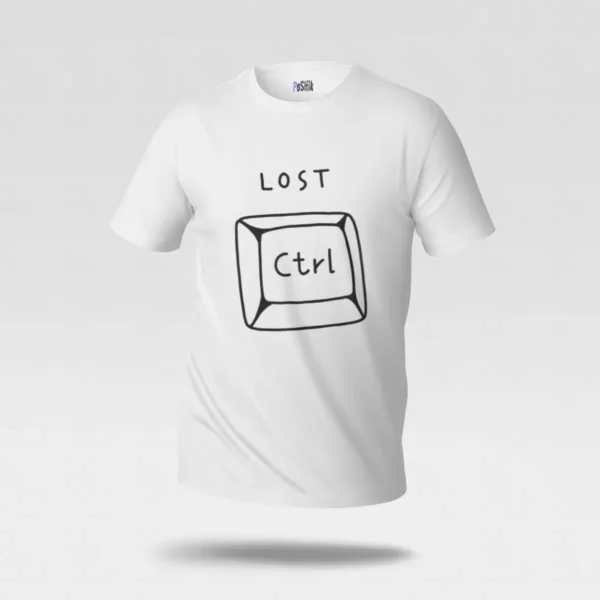 تیشرت برنامه‌نویسی طرح کلید کنترل گمشده (Lost Ctrl) کد po6762