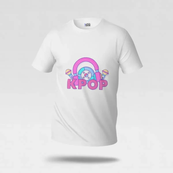 تیشرت موسیقی کی‌پاپ طرح هدفون و میکروفون (K-Pop) کد po6765