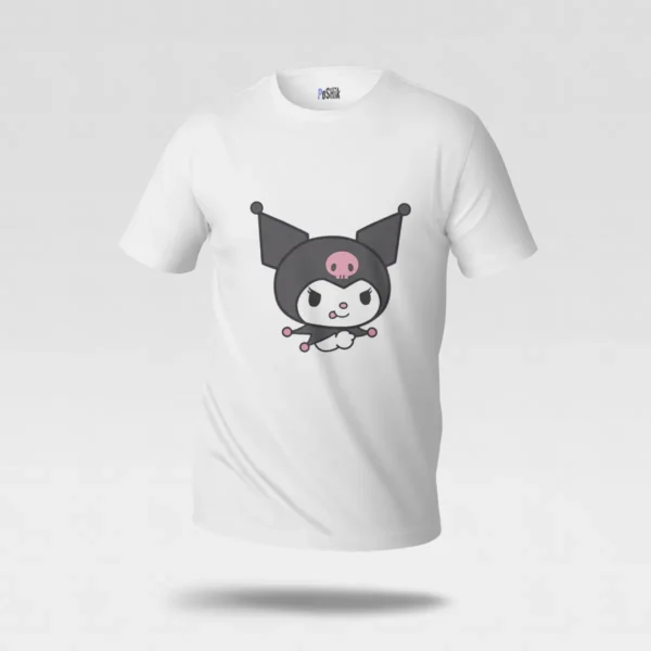 تیشرت کورومی طرح صورت کارتونی (Kuromi) کد po6839