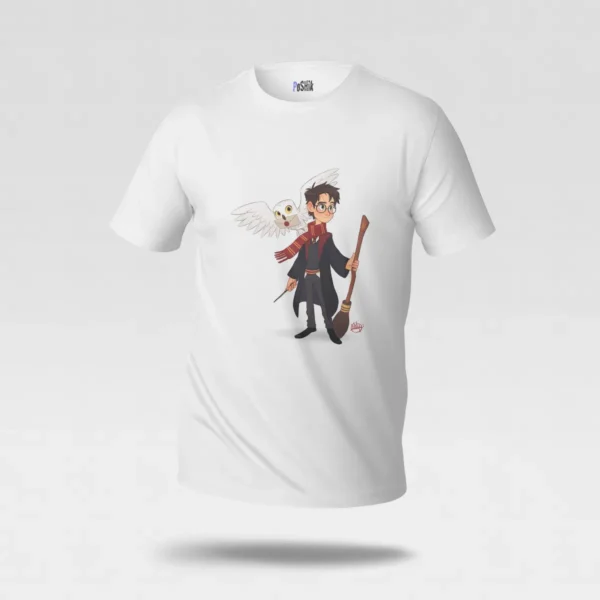 تیشرت هری پاتر طرح جغد هدویگ (Harry Potter) کد po6842