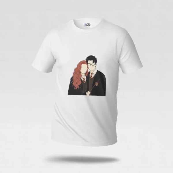 تیشرت هری پاتر طرح زوج جادوگر (Harry Potter) کد po6926