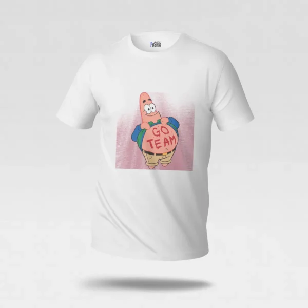 تیشرت باب اسفنجی طرح پاتریک گو تیم (SpongeBob) کد po6931