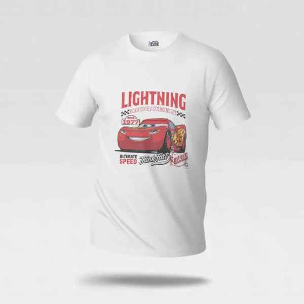 تیشرت ماشین‌ها طرح لایتنینگ مک‌کوئین (Lightning McQueen) کد po6955