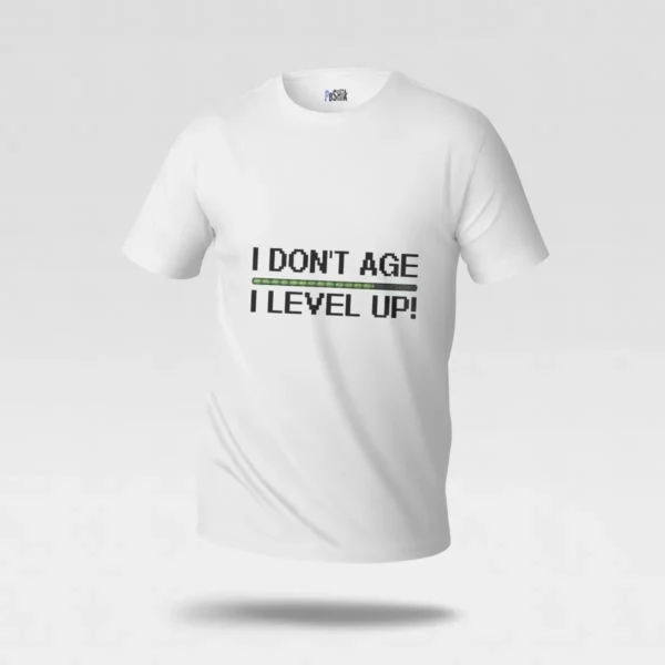 تیشرت گیمینگ نوشته Don’t Age Level Up کد po701