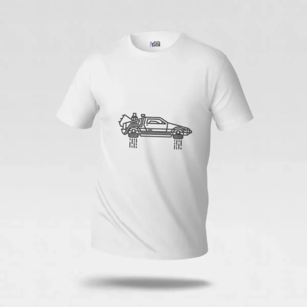 تیشرت ماشین طرح دلورین پرنده (DeLorean) کد po7022