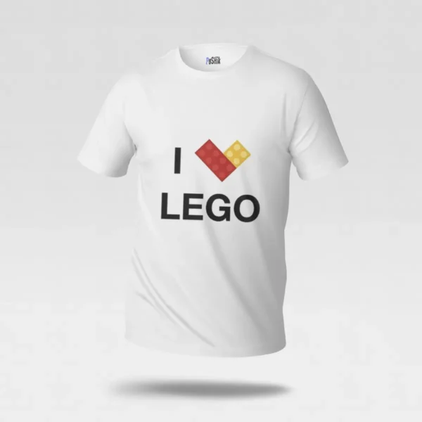 تیشرت لگو طرح عاشق لگو (I Love LEGO) کد po7023