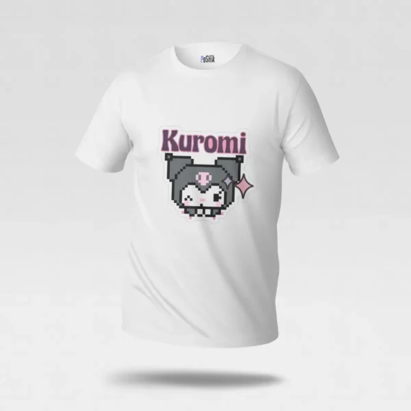 تیشرت کورومی طرح پیکسلی (Kuromi) کد po7024