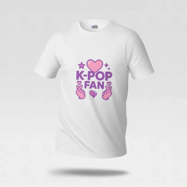 تیشرت کی‌پاپ طرح طرفدار موسیقی (K-Pop Fan) کد po7044