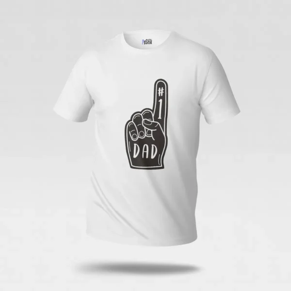تیشرت پدر طرح شماره یک Dad با دست هواداری کد po707