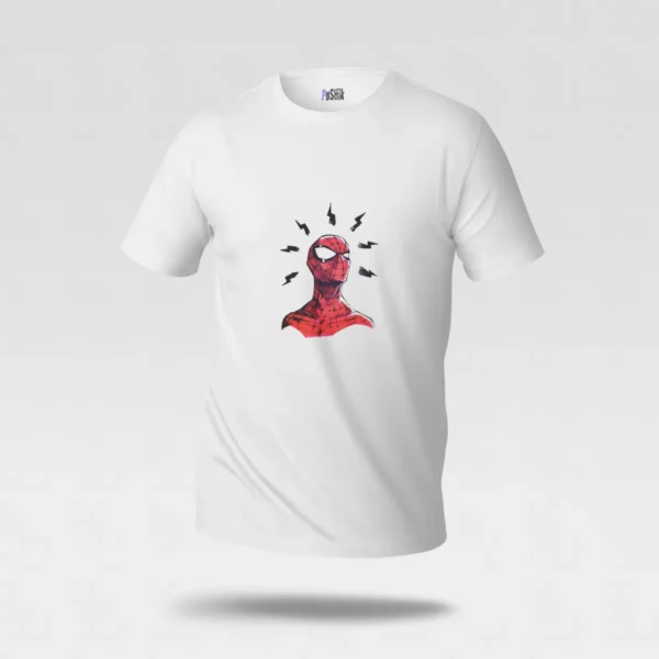 تیشرت مرد عنکبوتی طرح صاعقه (Spider-Man) کد po7122