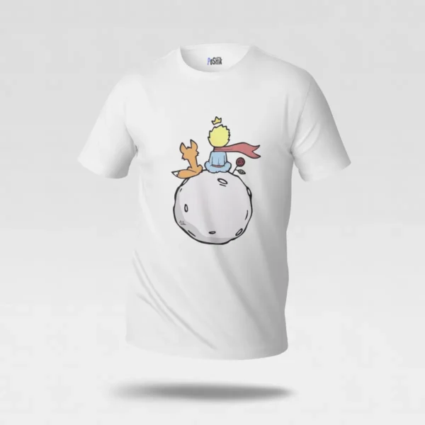 تیشرت شازده کوچولو طرح روباه و سیاره (The Little Prince) کد po7203