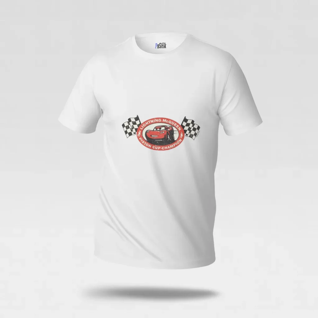 تیشرت انیمیشن ماشین‌ها طرح لایتنینگ مک‌کوئین (Lightning McQueen) کد po7260