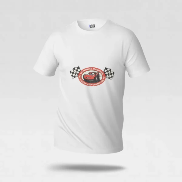 تیشرت انیمیشن ماشین‌ها طرح لایتنینگ مک‌کوئین (Lightning McQueen) کد po7260