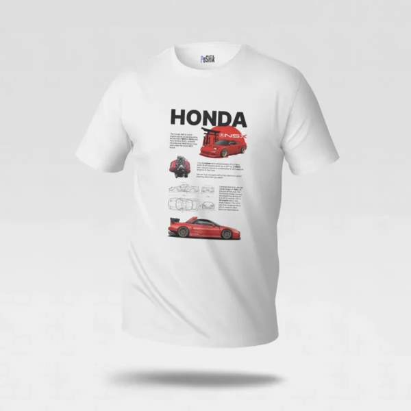 تیشرت هوندا NSX طرح پوستر فنی خودرو (Honda NSX) کد po728