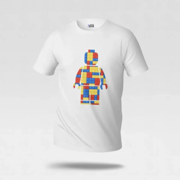 تیشرت لگو طرح آدمک بلوکی رنگی (LEGO) کد po7331