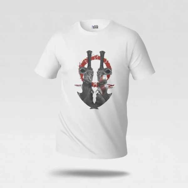 تیشرت گاد آو وار طرح کریتوس و تیغه‌ها (God of War) کد po7335