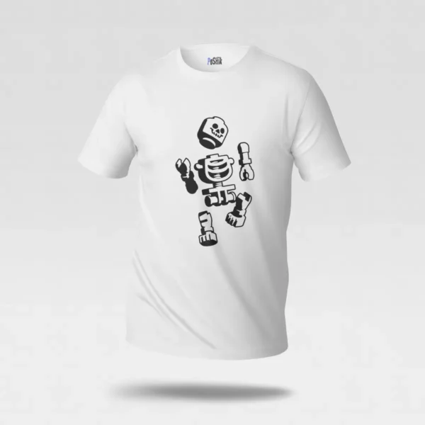 تیشرت جمجمه طرح ربات اسکلت کد po7345