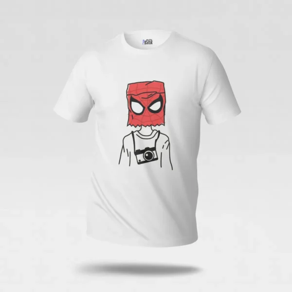 تیشرت مرد عنکبوتی طرح دوربین عکاسی (Spider-Man) کد po7365