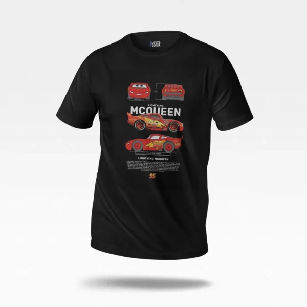 تیشرت ماشین‌ها طرح لایتنینگ مک‌کوئین ۹۵ (Lightning McQueen) کد po7448