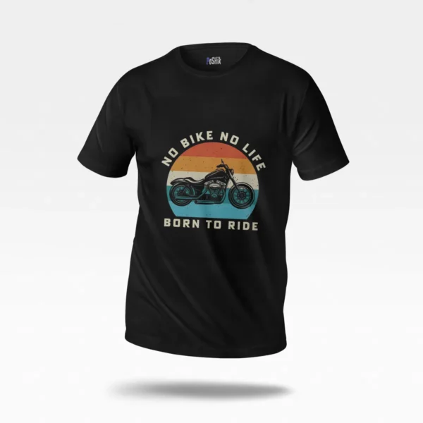 تیشرت موتورسواری طرح Born to Ride کد po7450