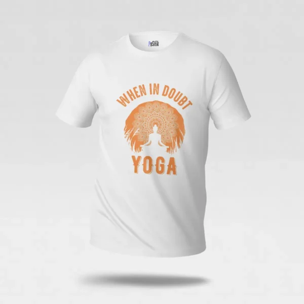 تیشرت یوگا طرح When in Doubt Yoga کد po746