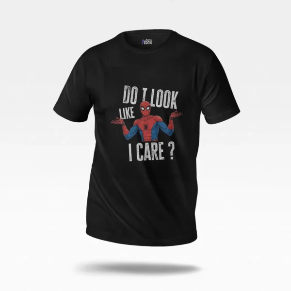 تیشرت مرد عنکبوتی طرح I Don't Care (Spider-Man) کد po7465