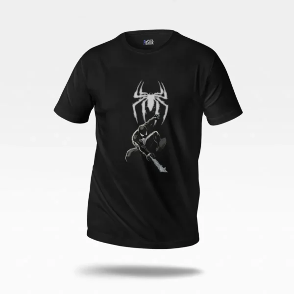 تیشرت مرد عنکبوتی طرح نماد سفید (Spider-Man) کد po7494