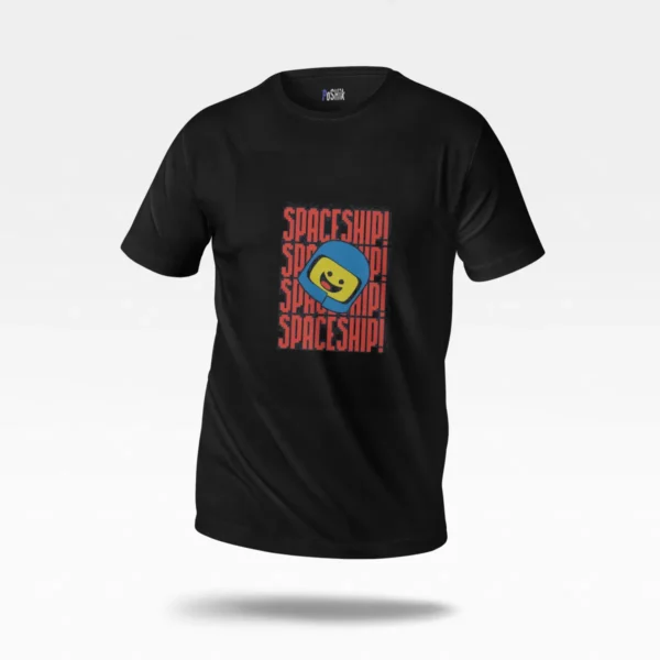 تیشرت تایپوگرافی Spaceship طرح کارتونی کد po7544