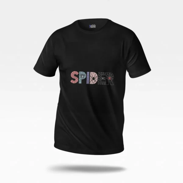 تیشرت مرد عنکبوتی طرح تایپوگرافی عنکبوتی (Spider-Man) کد po7563