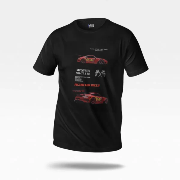 تیشرت ماشین‌ها طرح مک‌کوئین پیستون کاپ (Lightning McQueen) کد po7578