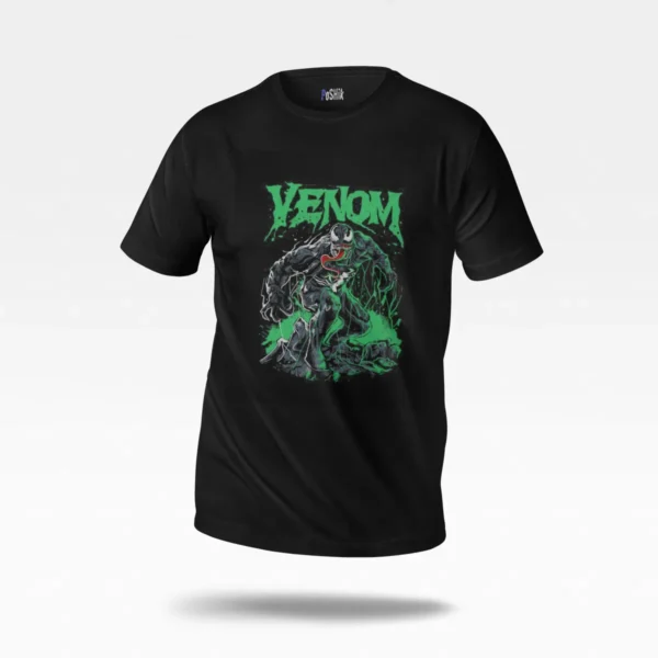 تیشرت ونوم طرح سبز گرافیکی (Venom) کد po7925