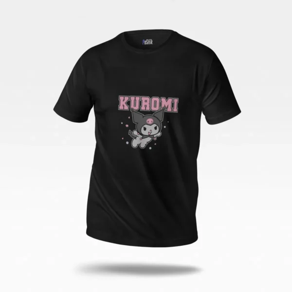 تیشرت کورومی طرح کارتونی صورتی (Kuromi) کد po7962