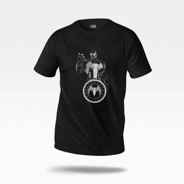 تیشرت ونوم و مرد عنکبوتی طرح نمادین کد po7987