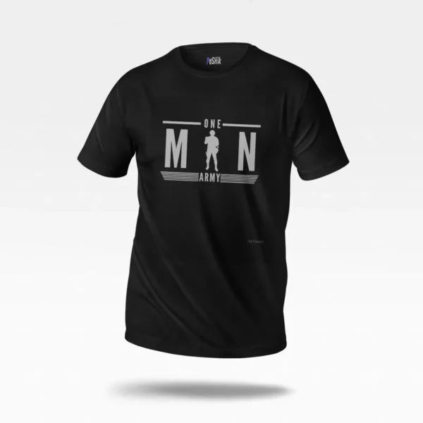 تیشرت انگیزشی طرح One Man Army کد po816