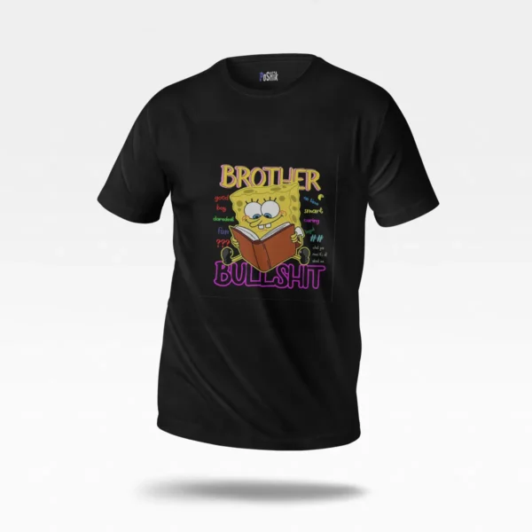 تیشرت باب اسفنجی طرح Brother Bullshit کد po8179