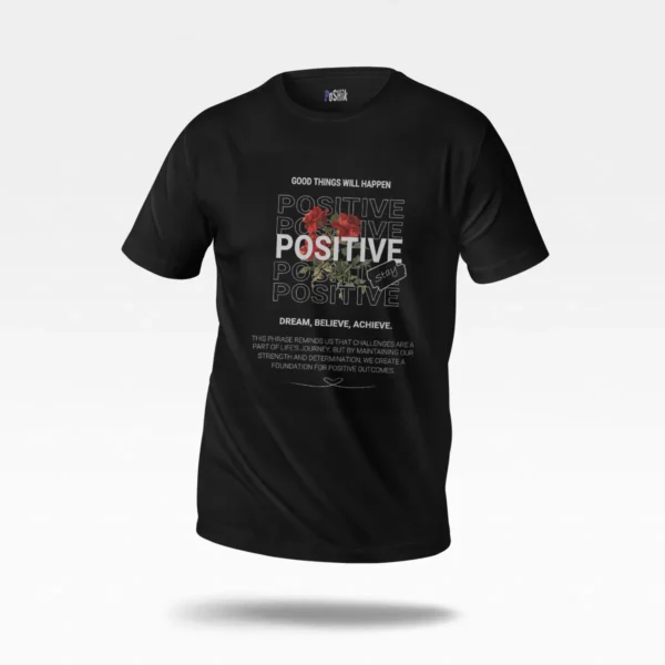 تیشرت انگیزشی طرح Positive Thinking کد po854