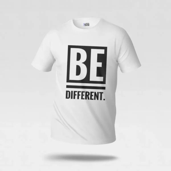 تیشرت انگیزشی تایپوگرافی Be Different کد po872