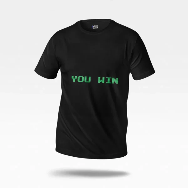 تیشرت گیمینگ طرح You Win کد po960